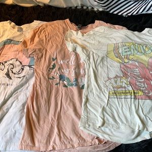 Bundle of three adult small graphic tees